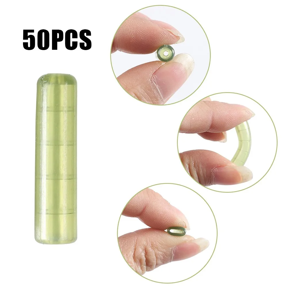 

Fishing PE Tube 50Pcs 24mm Long Fishing Soft Cap European Style Fishing Gear Hose PE Tube Iscas Pesca Fish Tackle Accessories