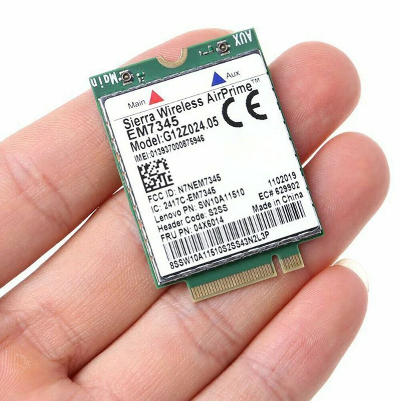 

Notebook Wireless Network Card for Lenovo EM7345 LTE 4G Module FRU: 04X6014 T450 X250 X240 T440 L440 X1