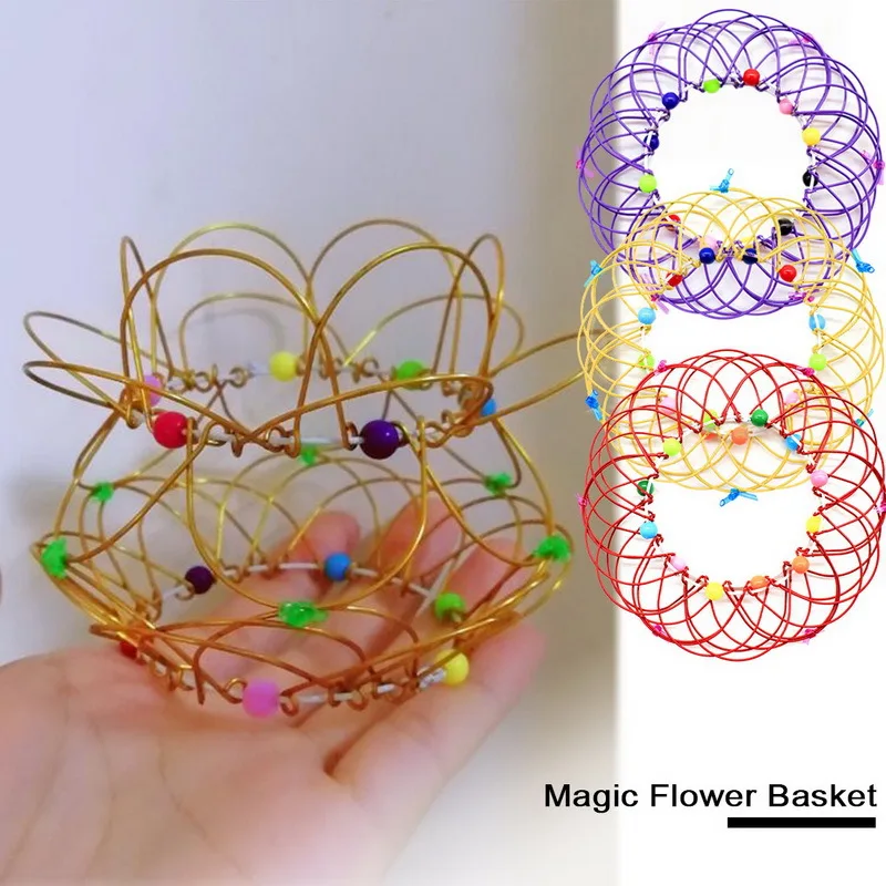 

Make Magic Steel Iron Ring Decompression Flexible Basket Soft Magical Toys Anti Stress Kids Gifts Juguetes 2021 Fidget Toys
