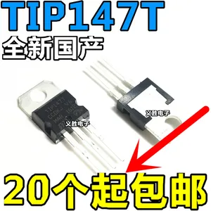 2PCS NEW TIP147 TIP147T PNP Transistor Into the triode TO-220 ChanDaLin transistor, upright triode TO - 220 PNP power crystal