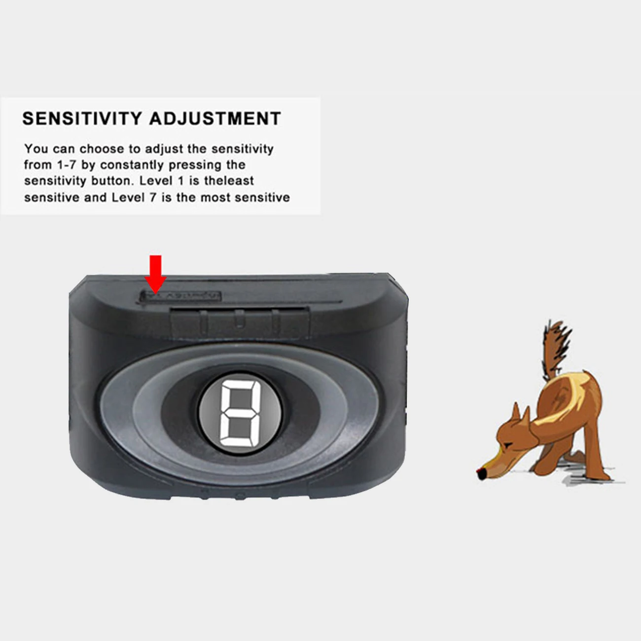 Устройство против лая водонепроницаемый ошейник для собак с цифровым дисплеем