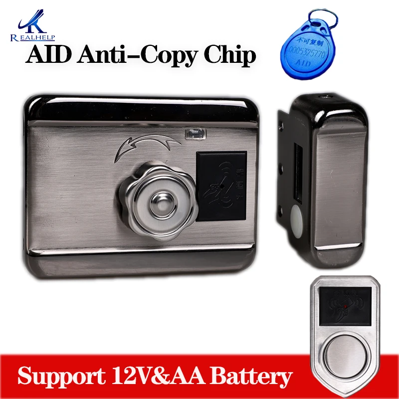 Gate Smart Lock Home Office Keyless Locks Security Door AID Chip Anti Copy HIgh Quality Support AA battery