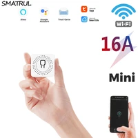 new mini smart home automation module smart wifi doorbell diy switch16a with alexa google home smart life app remote control