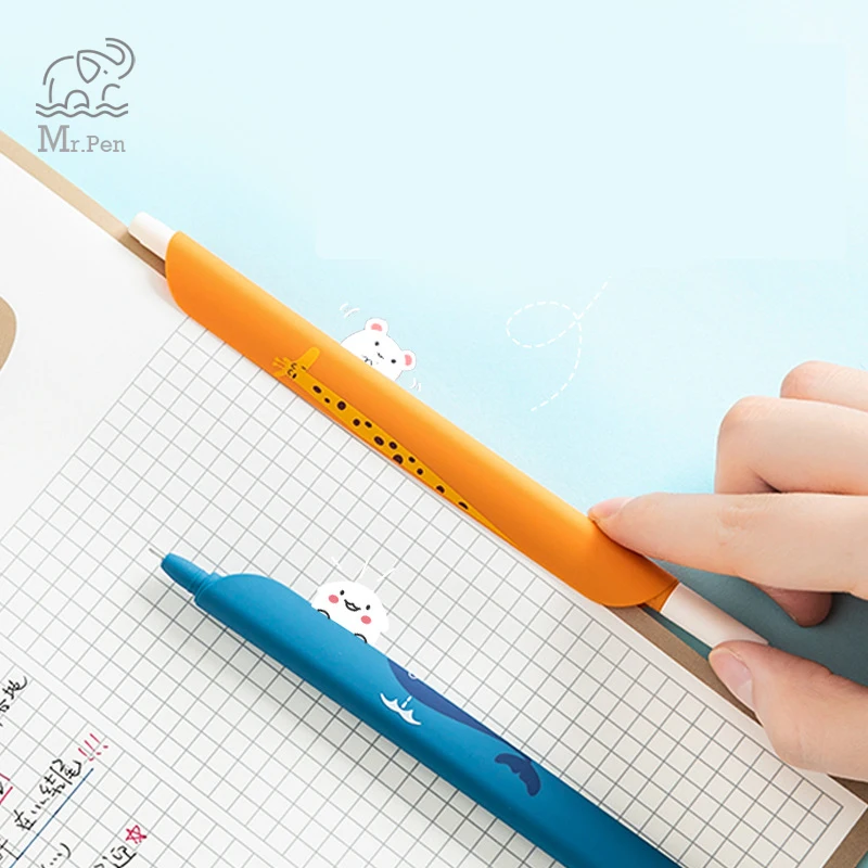 

Cute Animals Bookmark Pen 0.5mm Color Gel Pen Multifuction Bookmark Ruler Student Stationery School Office Supply