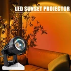 Светодиодный светильник закат настольная лампа для украшения комнаты Радуга атмосфера проектор бар кофейня красосветильник