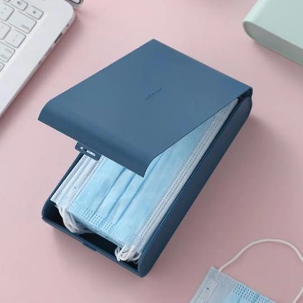 

Simple Portable Disposable Mask Storage Box Dustproof Seal Storage Box Sundries Mask Storage Boxes & Bins Rectangle Holder Box