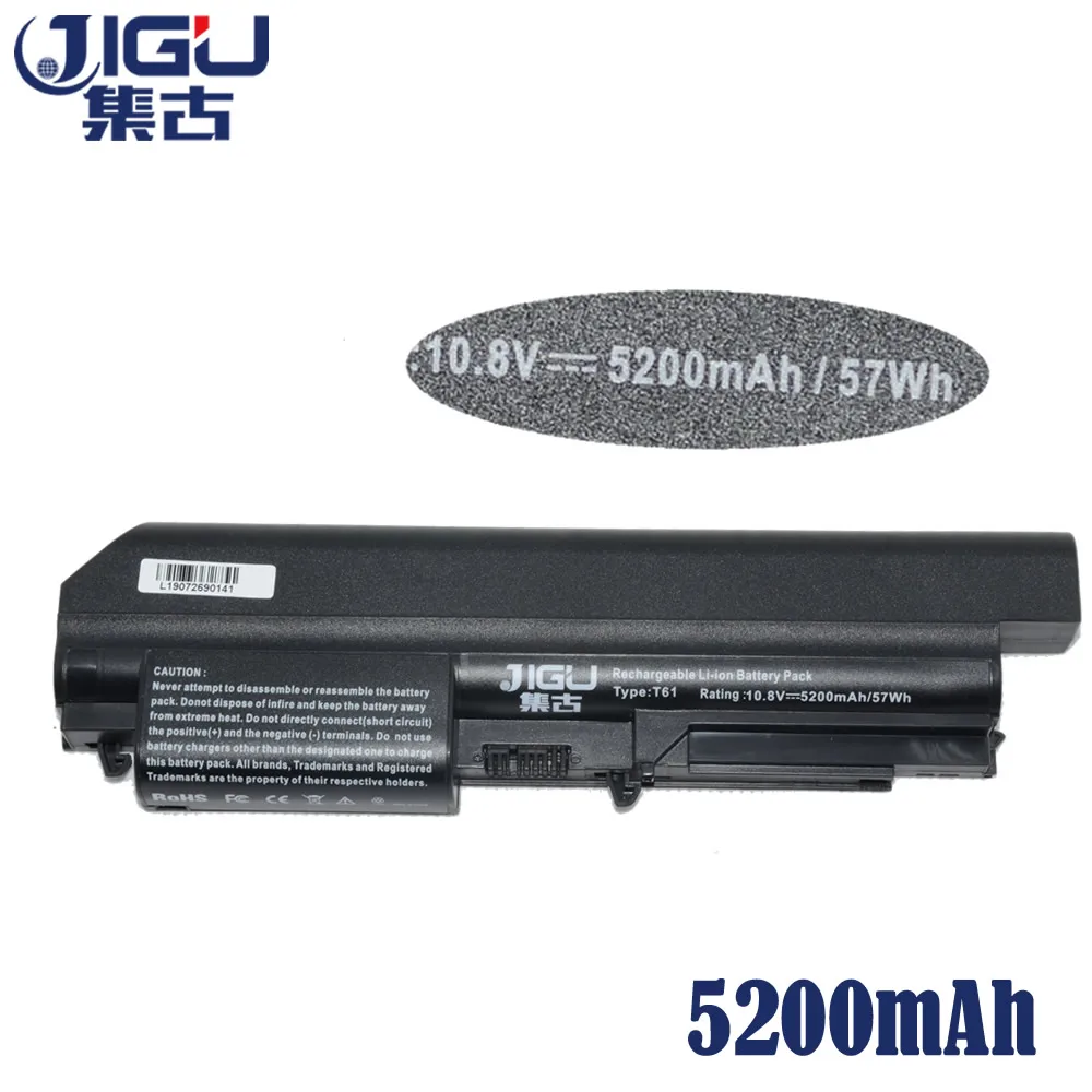 JIGU Laptop Battery 41U3196 41U3198 ASM 42T5265 For IBM/lenovo ThinkPad R400 T400 R61 R61i T61 T61p T61u (14.1&quot widescreen)|laptop