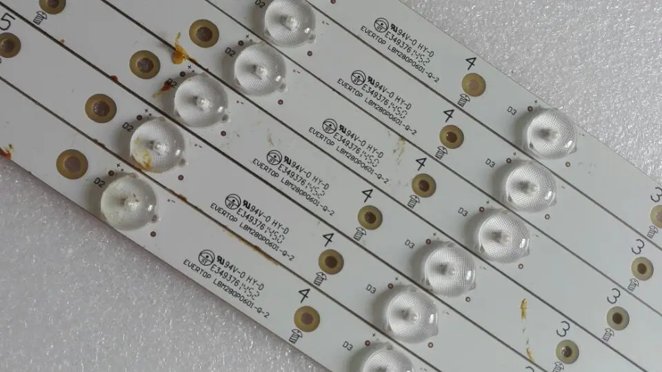 

1set=3pcs 497MM LED Backlight strip 6 lamp for VIZIO 28"LCD TV E28h-c1 LBM280P0601-Q-2