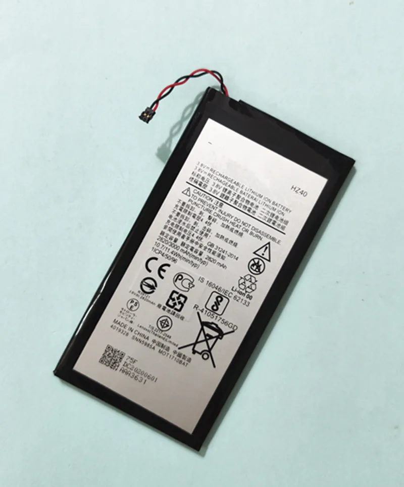Высококачественный аккумулятор для телефона HZ40 Motorola Moto Z2 Play XT1710-08 XT1710-06 09 11 3000 мАч