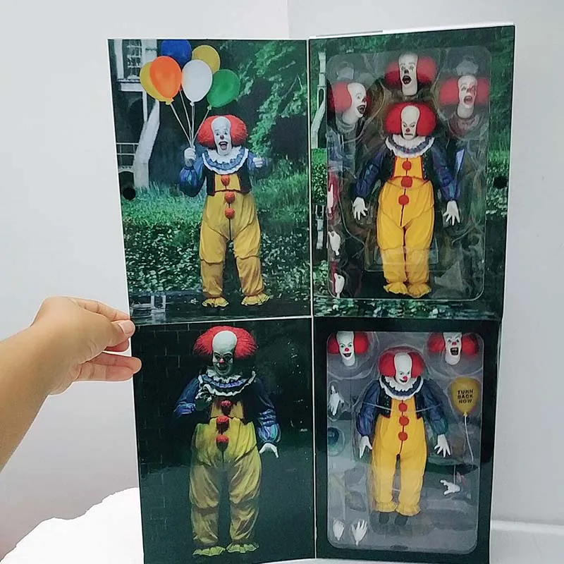 NECA 1990 экшн фигурка клоуна из фильма IT Pennywise Joker старое издание модели игрушек