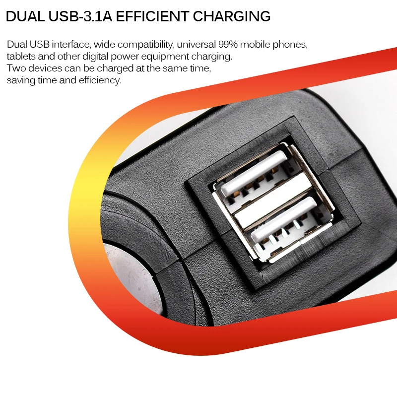 TiOODRE DIY цифровой Дисплей мотоциклетные Dual USB Зарядное устройство Вольтметр