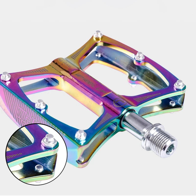 

WHeeL UP 1 Pair Bicycle Pedals Lightweight Bearing Bike Pedal Bicycle Accessories for Mountain Road Bike