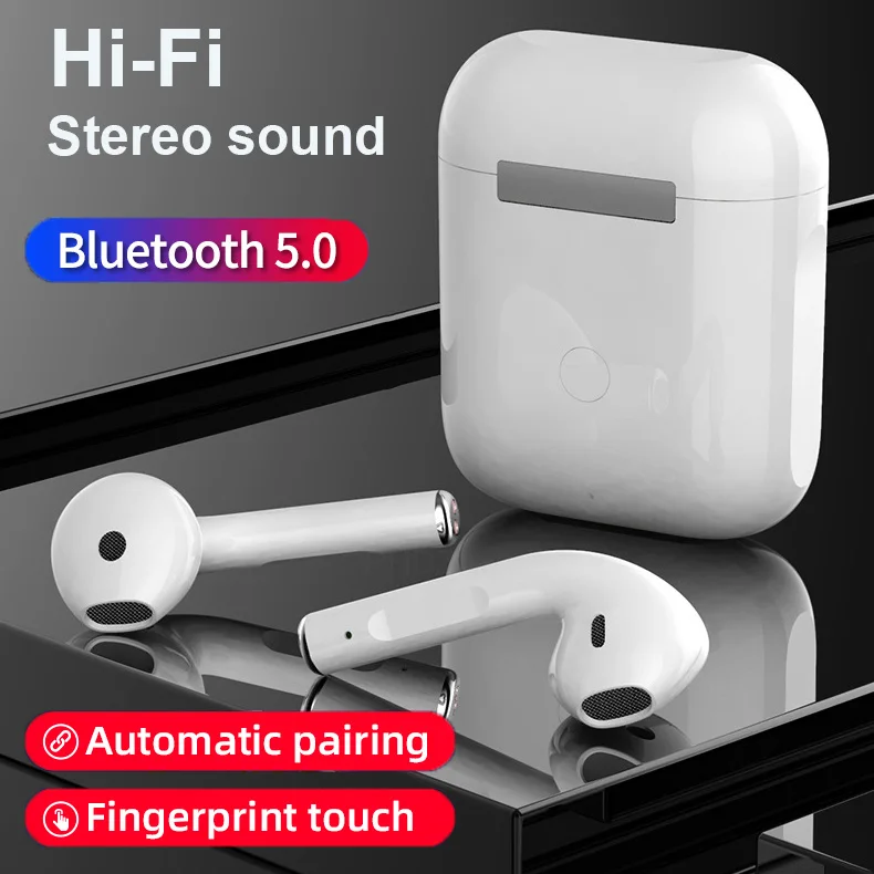 

Auriculares Bluetooth 5.0 I12 Tws Original Version Matte Wireless Earphones Super Bass Sound Earbuds I7s I9s I11