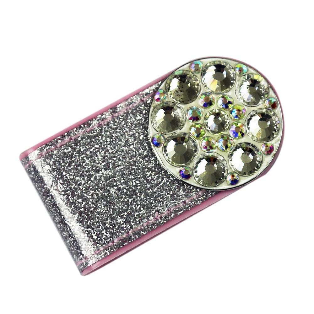 PINMEI Glittering PVC Golf Hat Clips Bling Ball Mark Sets Crystal Markers with Cap Accessory Gifts for Lady Children | Спорт и