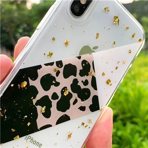 Чехол TRISEOLY из золотистой фольги с леопардовым принтом для huawei P8 P9 P10 Lite Plus для mate 10 20 Pro Honor 6X9 8 Lite Nova 3 3i, мягкий чехол