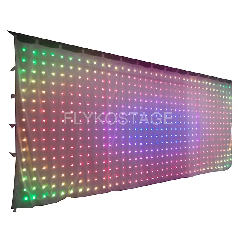 Бесплатная доставка белый тканевый RGB светодиодный дисплей светодиодная