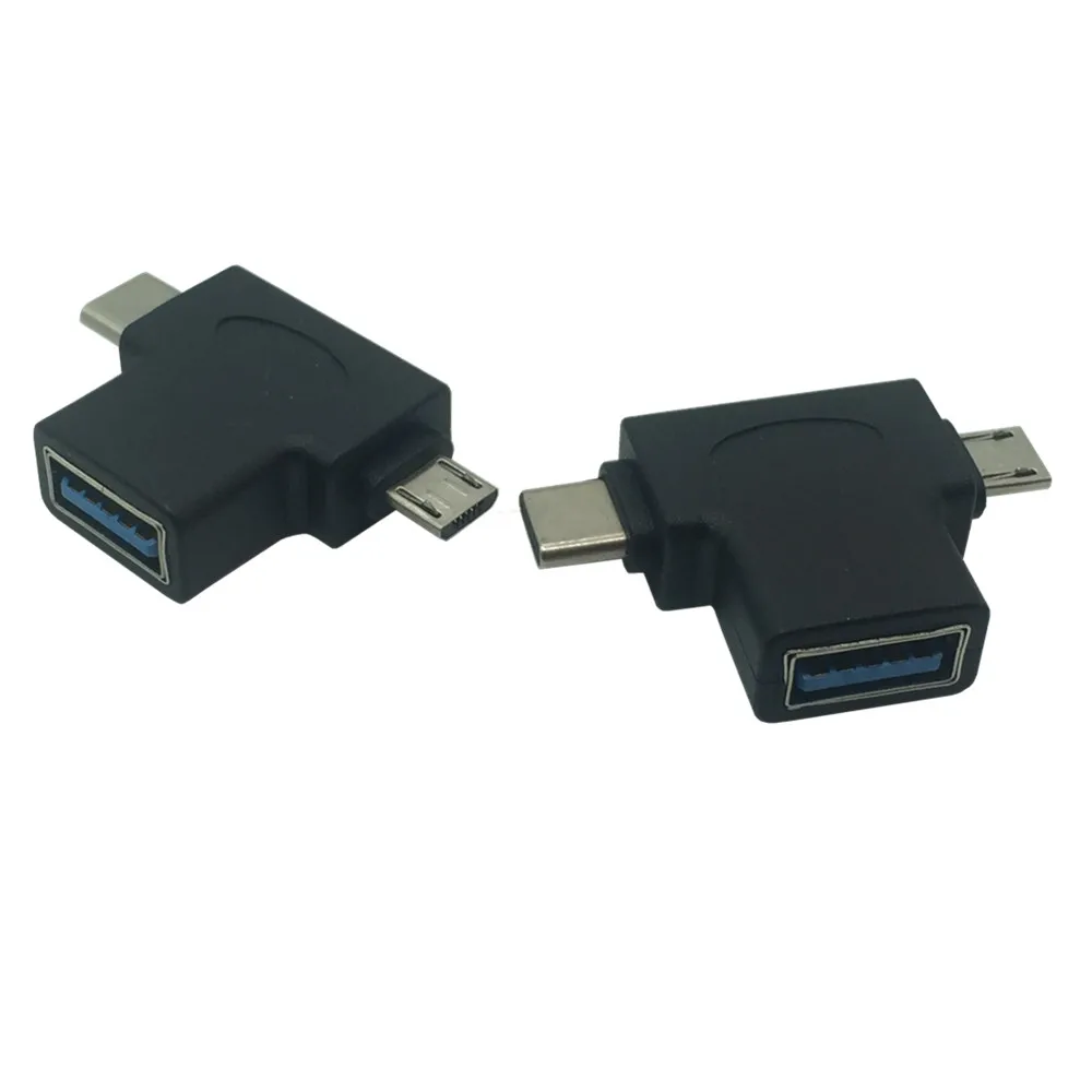 2 в 1 кабель USB 3 0 OTG Type C Micro usb для адаптер передачи данных телефона Samsung Xiaomi Huawei Type-C |