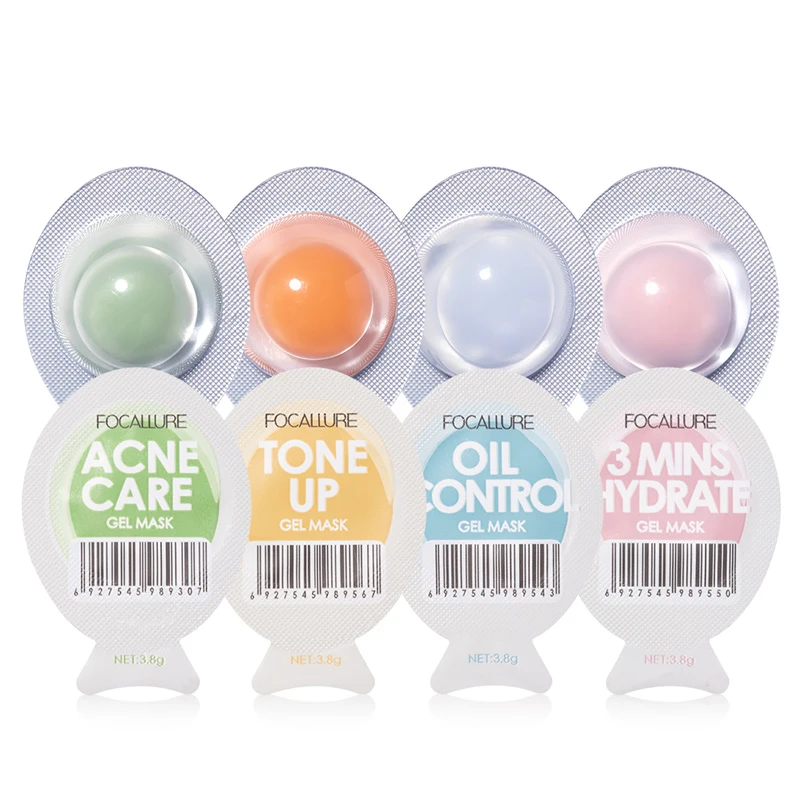 

4PCS Small Egg Mask Moisturizing Firming Brightening Mud Mask Anti-Aging Anti-acne Nourish Sleep No-clean Skin Care Mask TSLM1