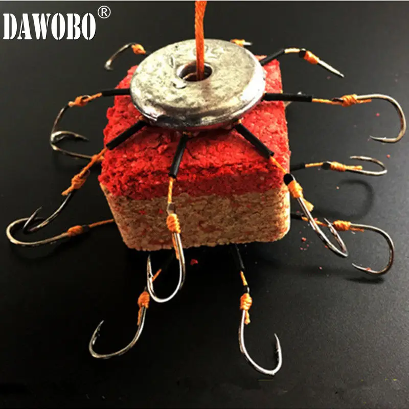 DAWOBO 2 шт./лот 16 крючков хит продаж рыболовные крючки снасти из высокоуглеродистой
