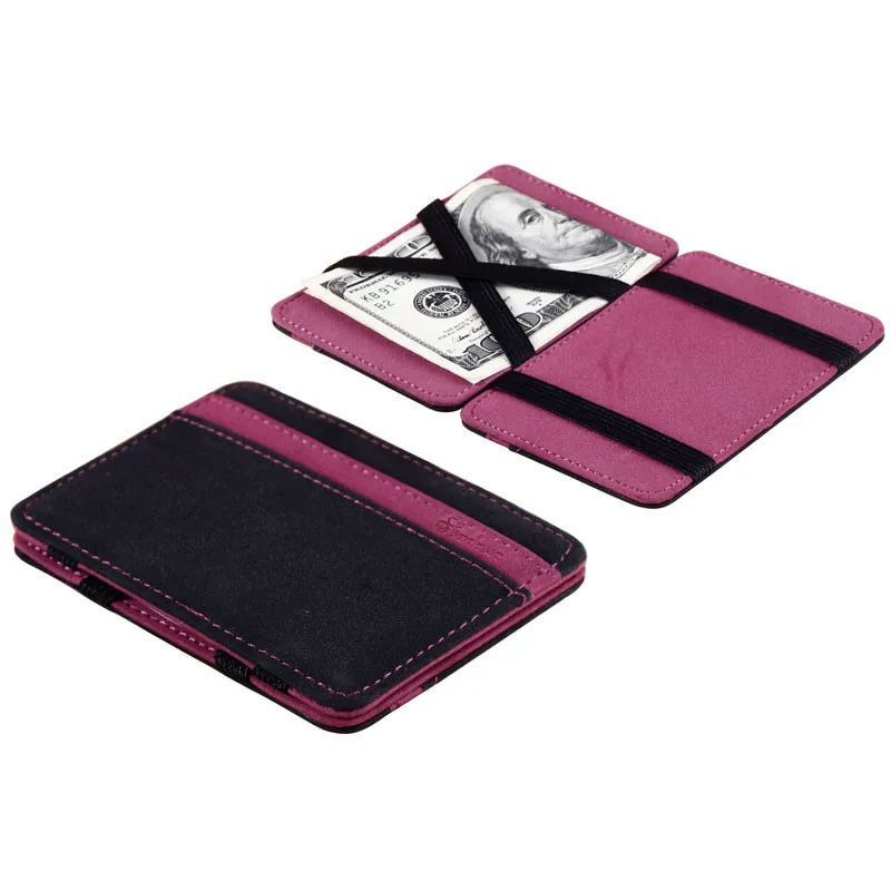 Мини-кошелек для мужчин и женщин маленький кожаный деловой бумажник из