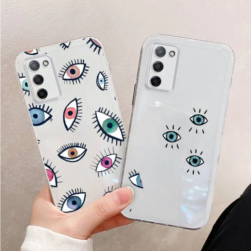 

Evil Eye 1 Phone Case For Xiaomi Mi 11 Ultra Lite 10 Redmi Note 9 8 7 9a K30S K40 Pro Transparent Coque
