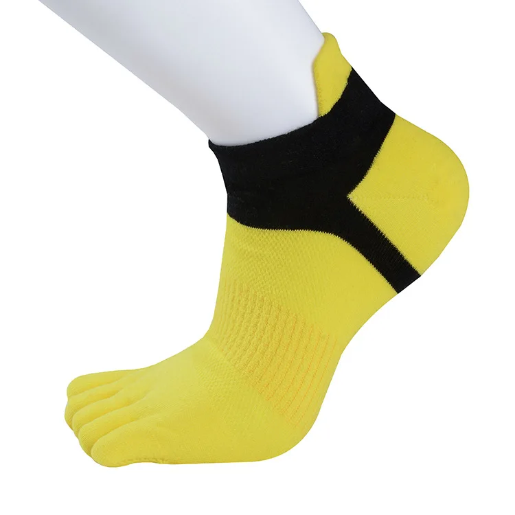 

Wholesale Five-finger Socks Men's Boat Socks Cotton Spring Summer Autumn Sports Mesh Solid Color Independent Packa