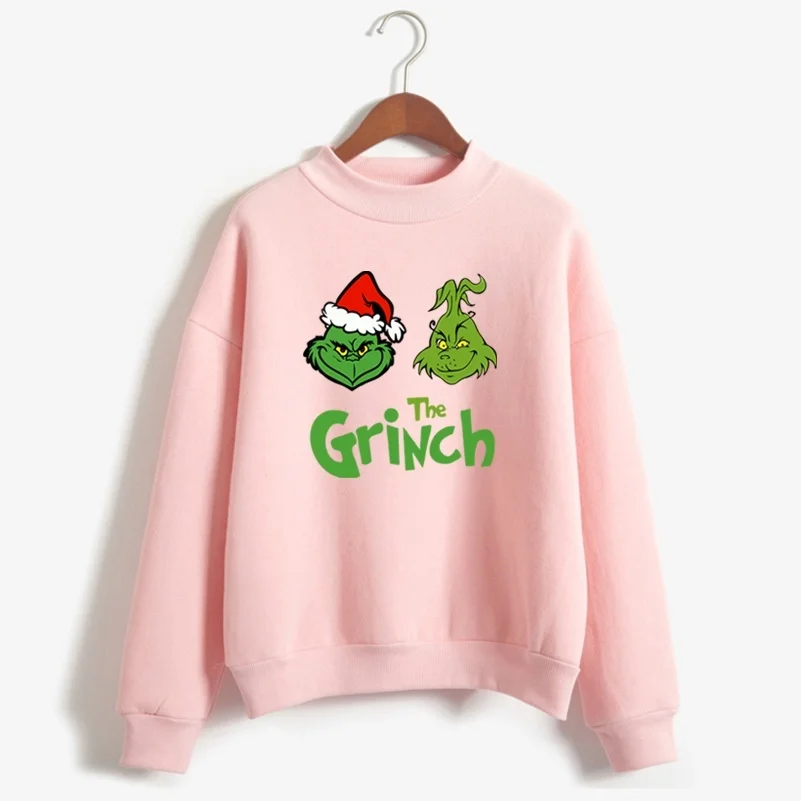 Женский свитер The Grinch, Рождественский пуловер с принтом ужасов, толстовка унисекс