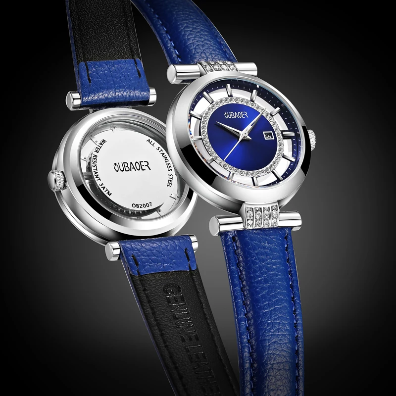 30 м Водонепроницаемые Montre Femme 2020 Oubaoer Роскошные Брендовые женские японские
