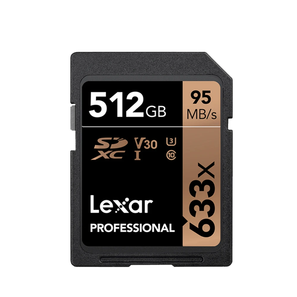 SD633X-512G Lexar 633X карта памяти 32 64 128 Гб класс 10 U1/U3 V30 SD карта 32 Гб 128 Гб 64 Гб 256 ГБ 512 Гб 16 Гб флэш-карта SD память SDXC SDHC - Емкость: SD633X-512G