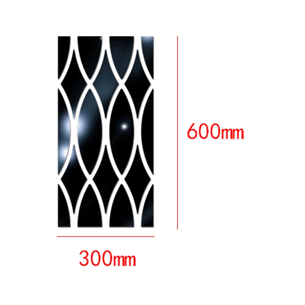 Съемные 3D геометрические акриловые зеркальные настенные Стикеры DIY