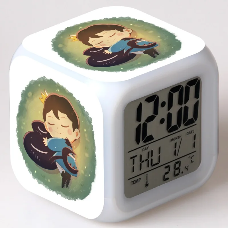 

Фигурки героев аниме Ousama, светодиодсветодиодный яркие светящиеся часы-будильник, Аниме фигурки героев мультфильмов