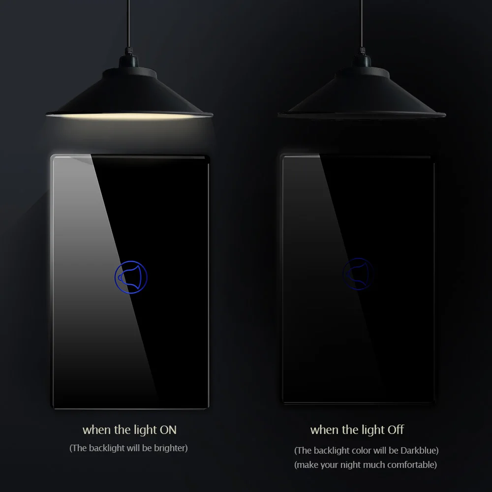 Стандарт США переключатель дверного звонка 1 канал настенный кольцевой