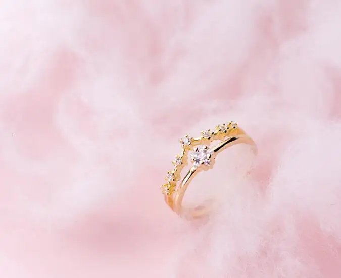 100% 1 шт. настоящее Настоящее серебро 925 пробы хорошее ювелирное изделие двойные