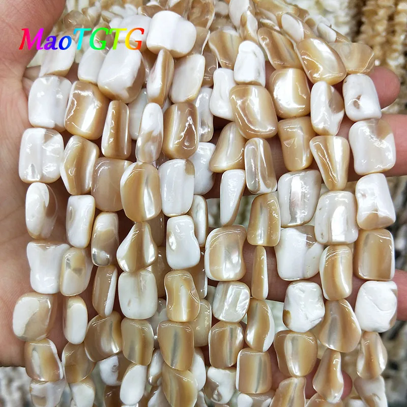 

Natural Shell Beads For Jewelry Making Handcrafts 8-9mm Trochid White Mother Of Pearl Mop Shell Beads Accessories Wholesale