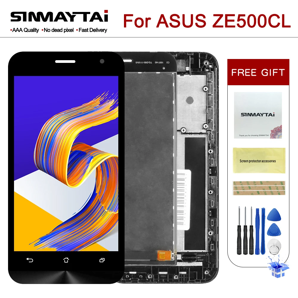 Дисплей 5 0 дюйма для ASUS Zenfone 2 ZE500CL сенсорный экран Z00D сменный ЖК-дисплей