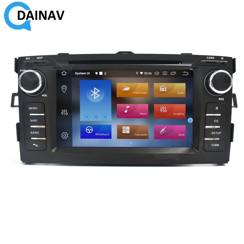 2din Android 10 0 автомобильный Радио мультимедийный плеер для TOYOTA AURIS 2008-2011 аудио DVD