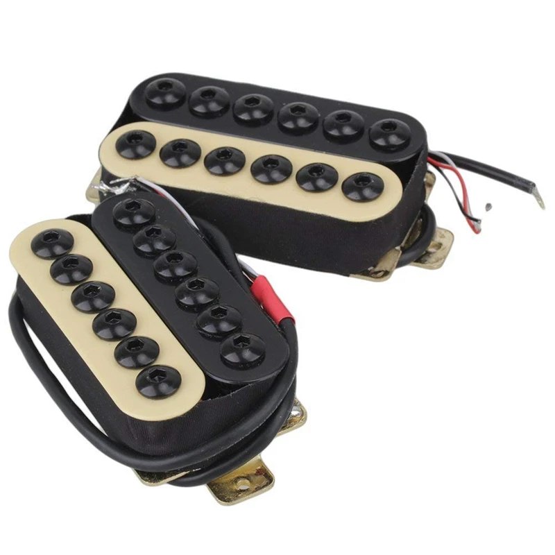 2 шт. звукосниматель для гитары хамбакер двойная катушка мостик шеи