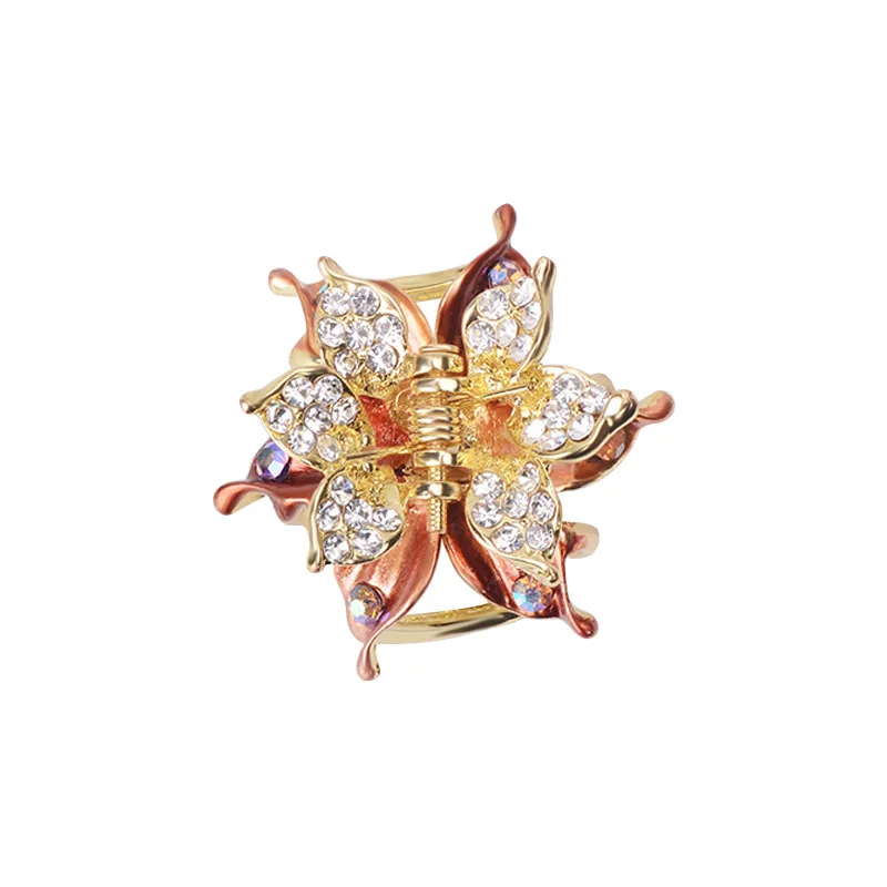 

Water gold small grab clip hair clip national wind hair card small female head jewelry Liu Hai clip hair small head clip