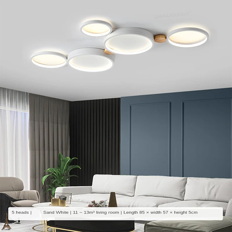 $41.47 Modern Living Room Bedroom LED Ceiling Light Hotel Library Villa Dining Room Corridor Lighting Interior Wooden Lamp