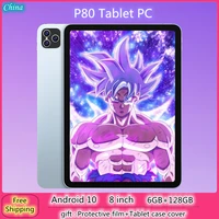 new p80 8 inch tablet android 10 ten core 6gb ram 128gb rom tablets pc 1280x800 4g network gps dual wifi speaker phone tablette