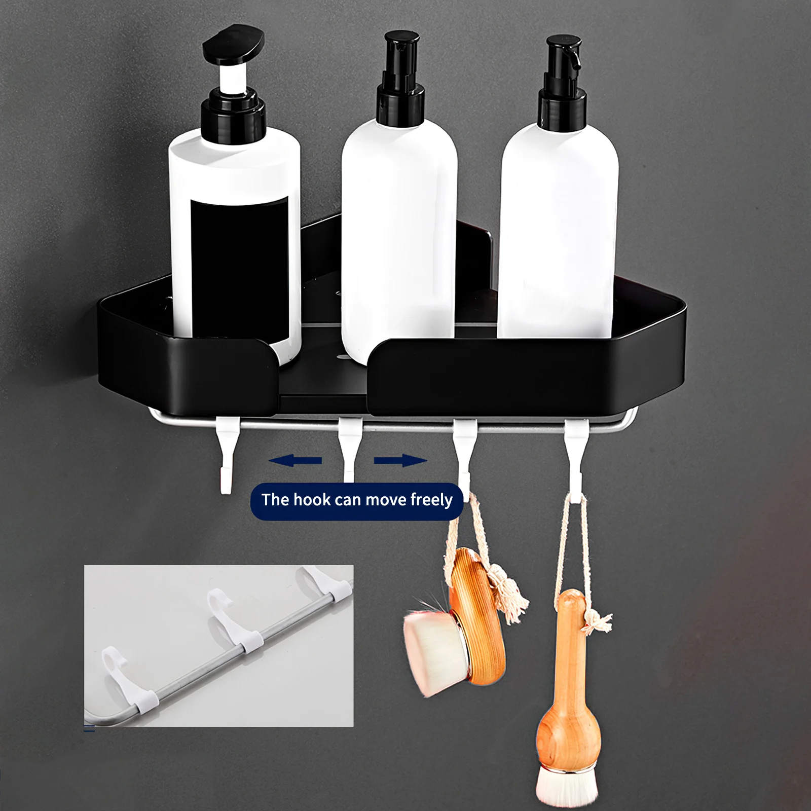 

Угловой Держатель для душа, стойка-органайзер, полка для ванной комнаты, лоток для шампуня, угловая полка для настенного крепления, бытовой ...