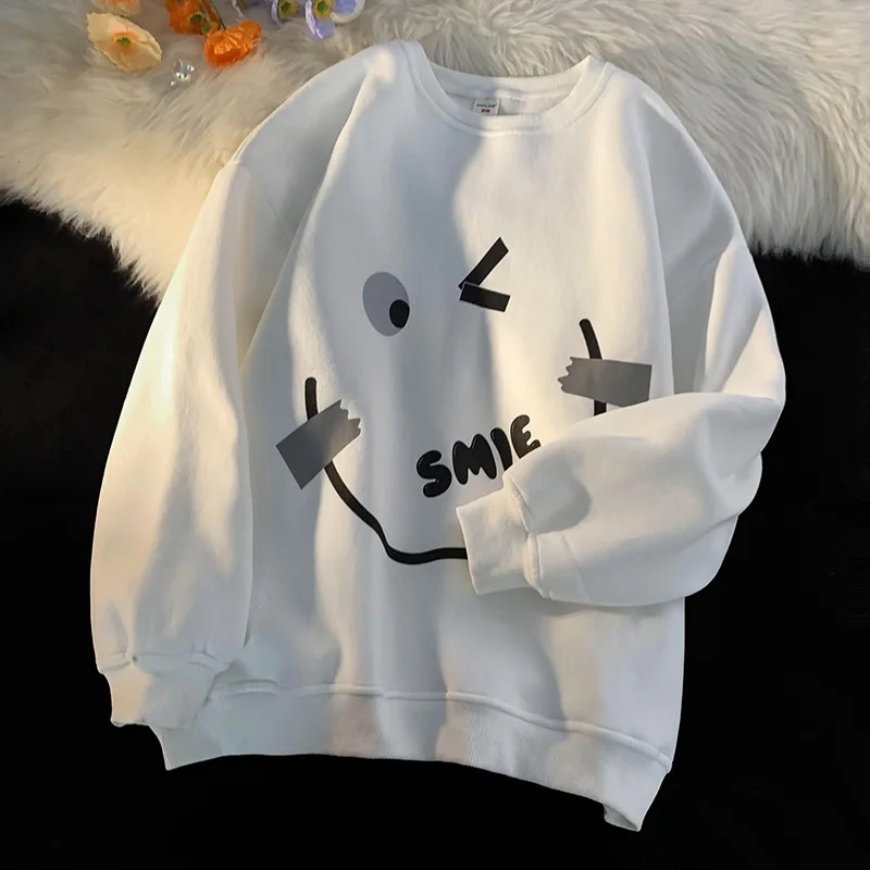 Уличная одежда Nomikuma в стиле Харадзюку женские толстовки винтажные свитшоты