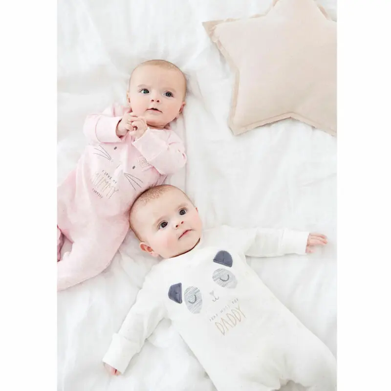 

Newborn Baby Boy Girls Rompers Long Sleeve Bear Cotton Romper Jumpsuit Bodysuit Outfit Clothes