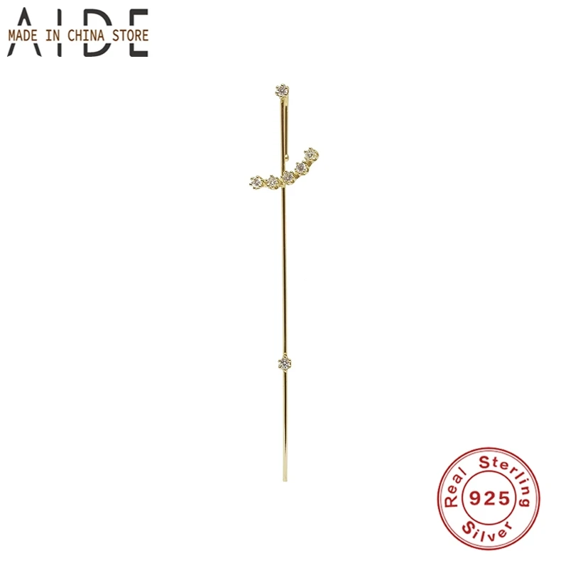 Женские серьги-гвоздики Aide из стерлингового серебра 925 пробы с цирконием