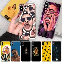 bad bunny soft phone case for iphone 11 12 13 pro max xr x xs mini apple 8 7 plus 6 6s se 5s fundas coque shell cover capa
