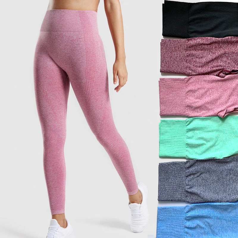 

2022 New Seamless Sport Yoga Pants Women Gym Hip Lifting Workout Tights Leggings Push Up Quick-drying High Waist Yoga Pants