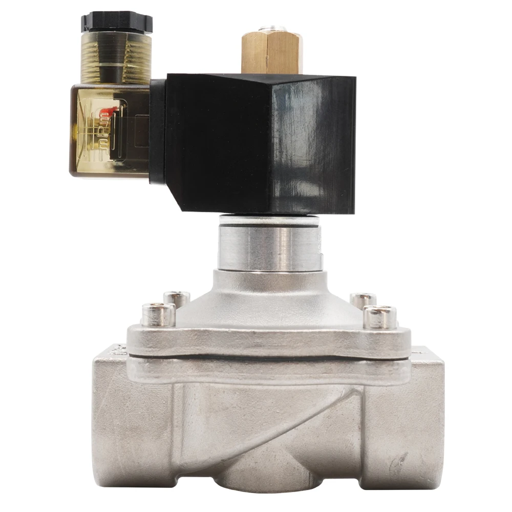 Электрический Соленоидный клапан из нержавеющей стали 304 обычно открывающийся