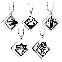jujutsu kaisen necklace stainless steel pendant chain choker itadori yuji megumi anime necklaces charm gifts jewelry collares