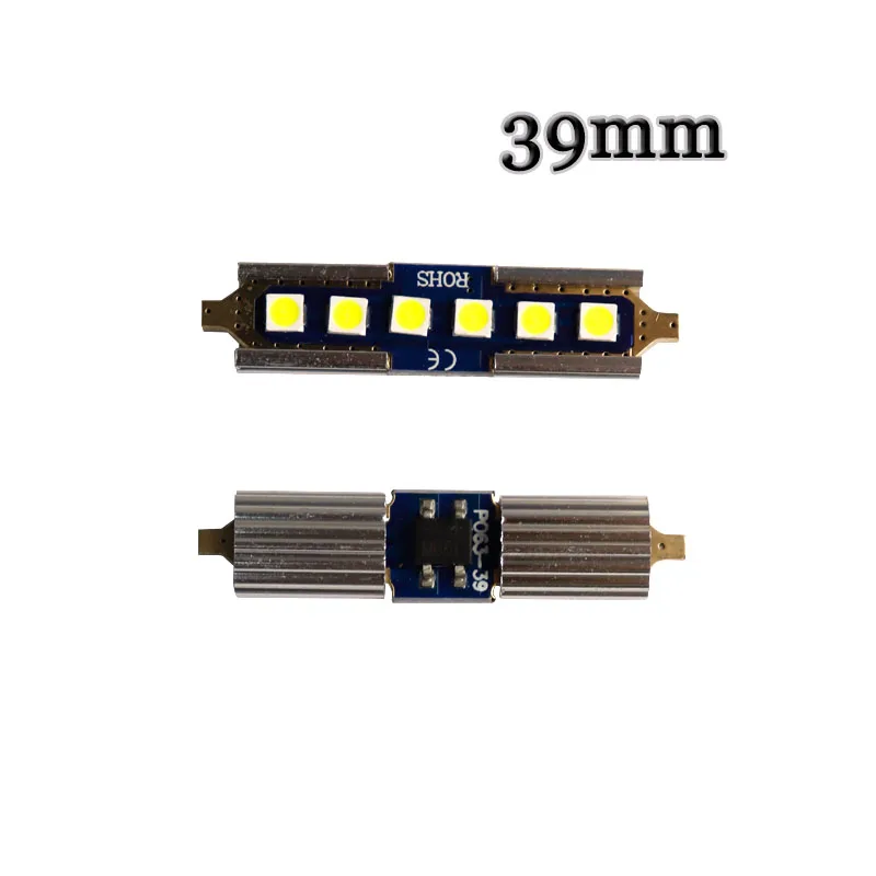 100 шт. купольные фонари Festoon C5W NON Polar 0 1A 18A 2A 31 мм 36 39 41 3 4 6 8 SMD 3030 Светодиодная карта