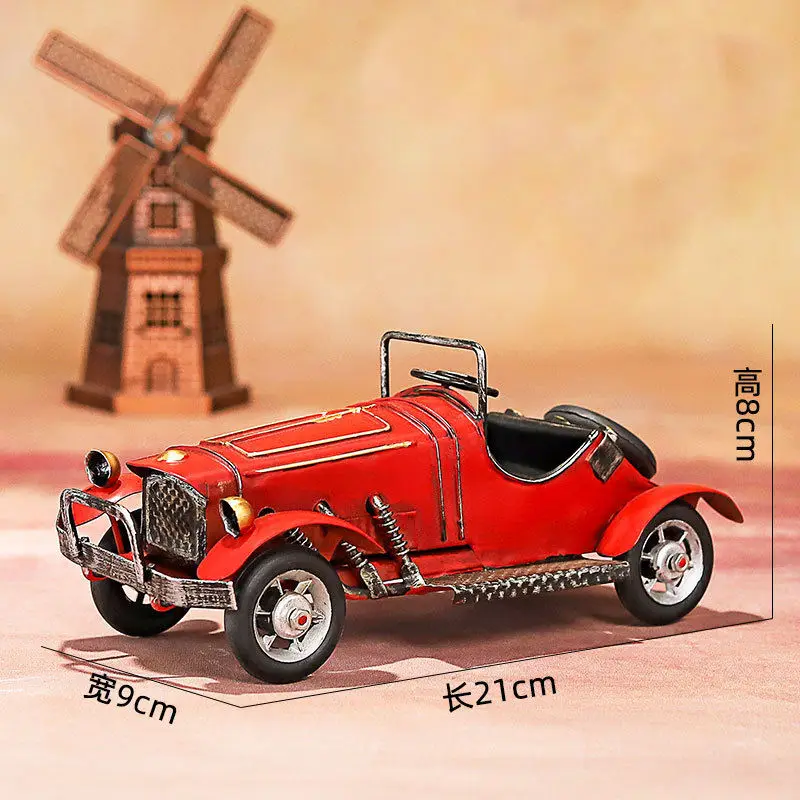 

Metal vintage car model French retro style